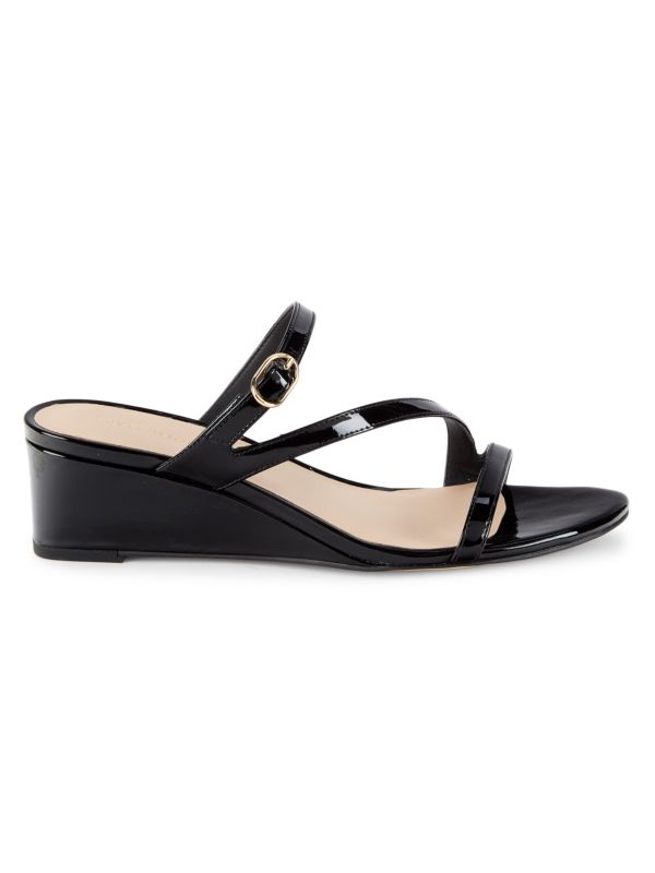 Stuart Weitzman Align II Patent Leather Strappy Sandals